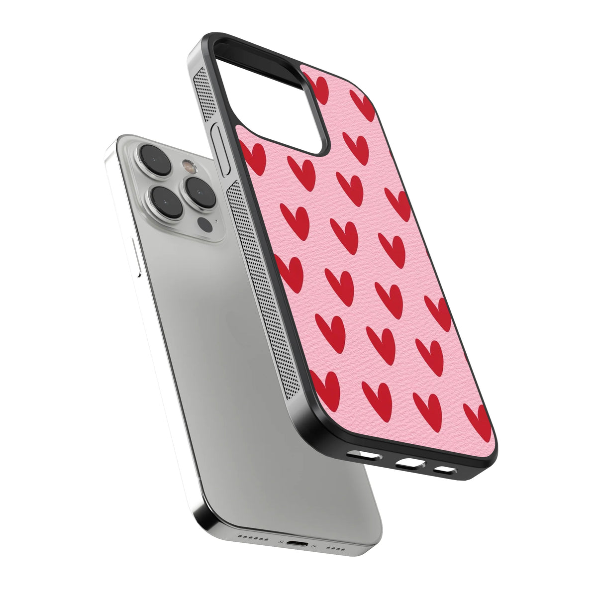 Carcasa Corazones Rojos